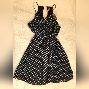 Black and White Polka-dot Dress